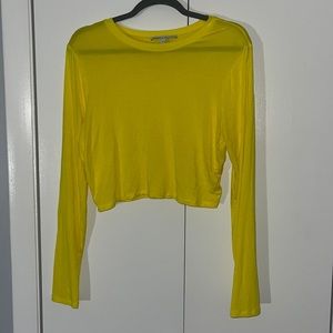 Express X Olivia Culpo LS Crop Top